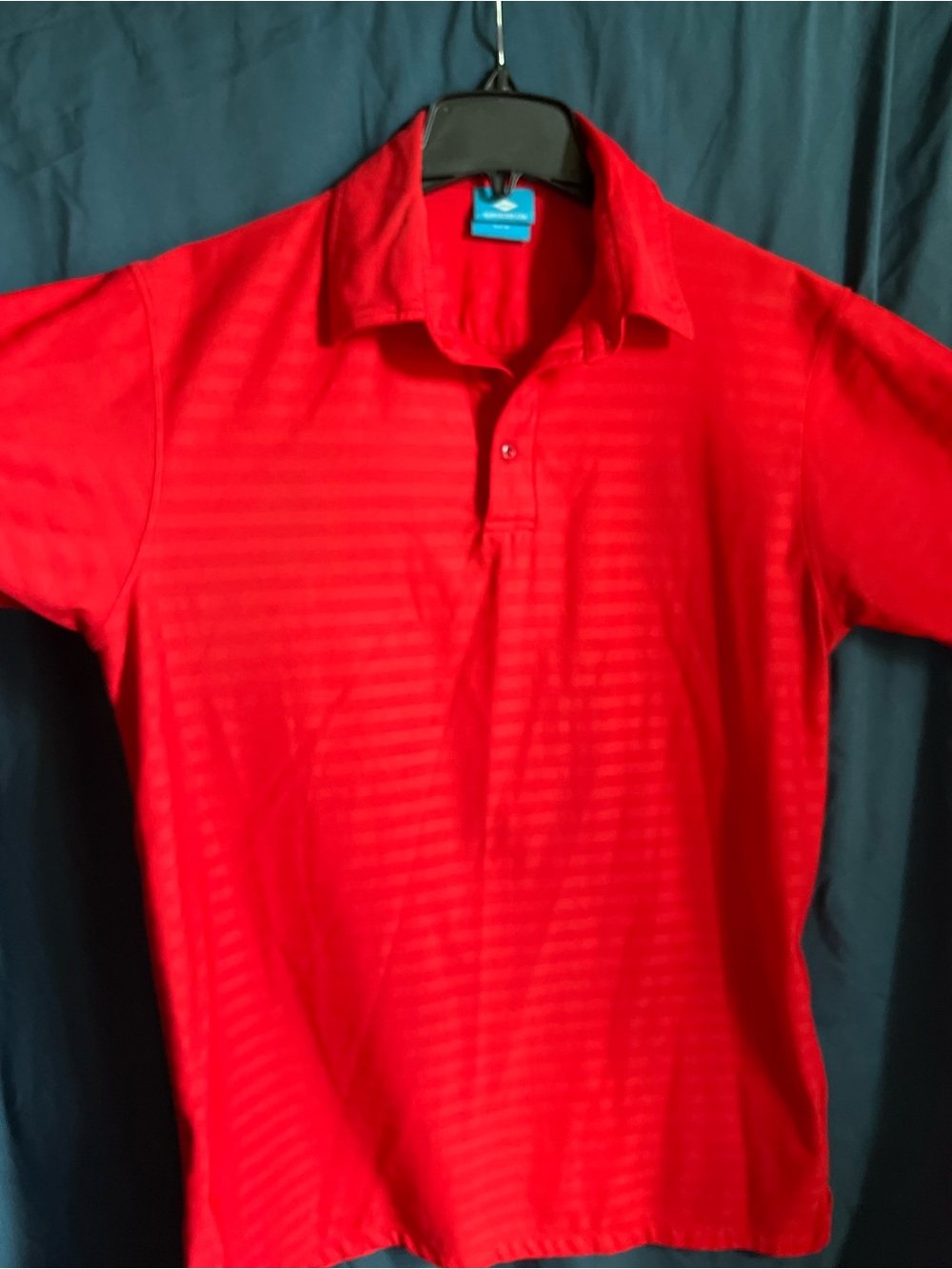 Red Short-Sleeve Polo Shirt - men’s medium Performance Style